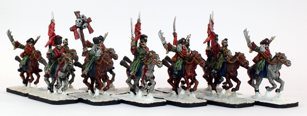 PTD 55503-U Zombiski Cossacks: Pro-painted Unit of 12 Undead-Cavalry