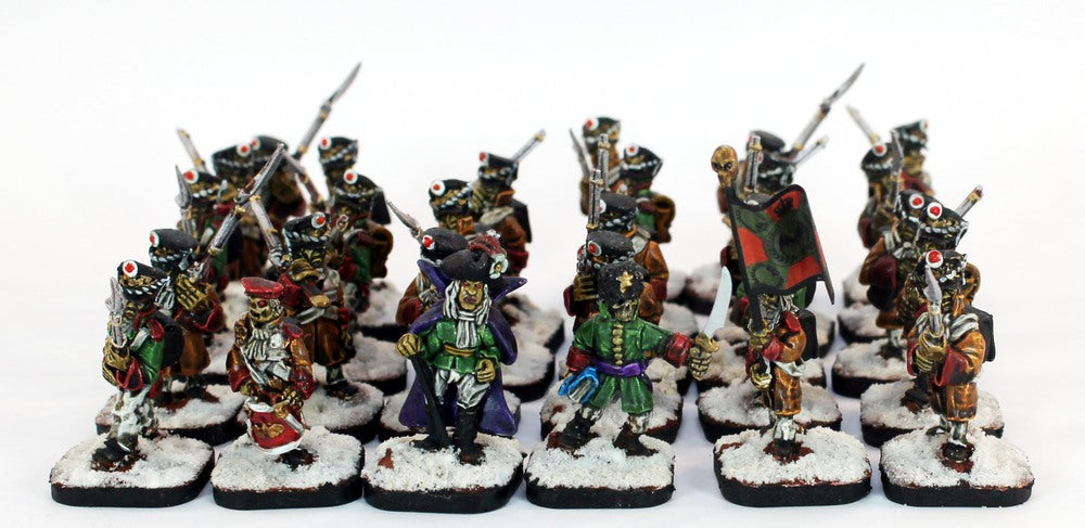 PTD 55508-U Zombie Line Infantry (28): Pro Painted Undead Unit (2nd Choice)