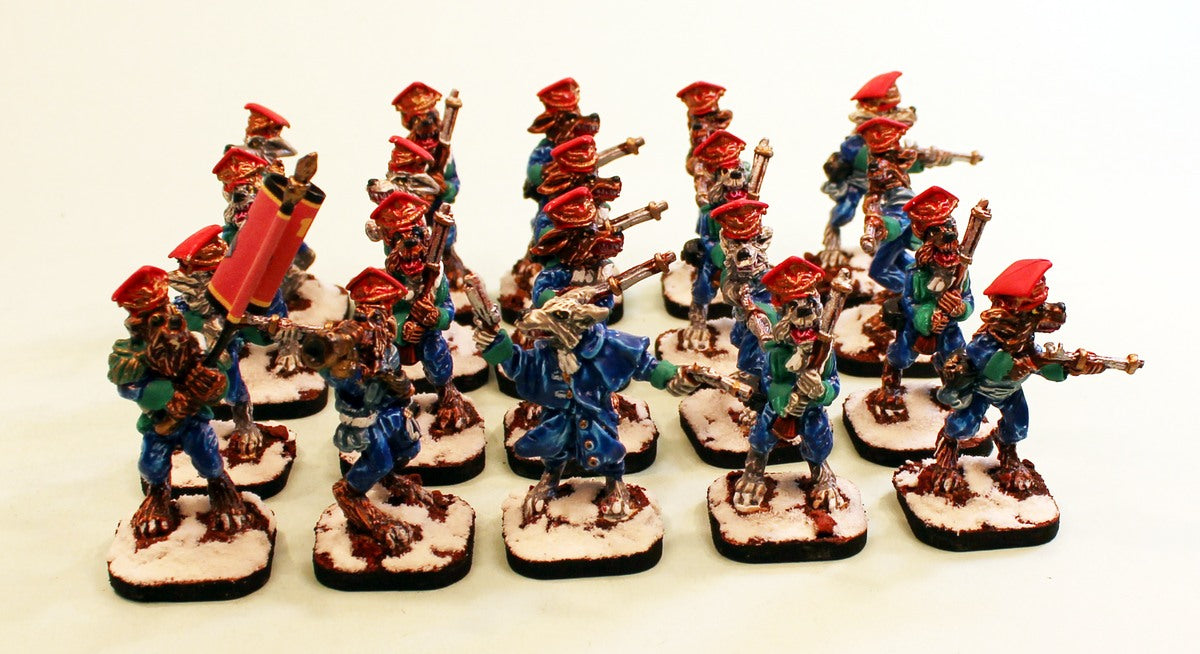 PTD 57804-U Ferach Werewolf Line Infantry: 20 Werewolf Miniatures