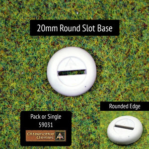 59031 20mm Round Slot Base (16mm Slot) (10 or Singles)