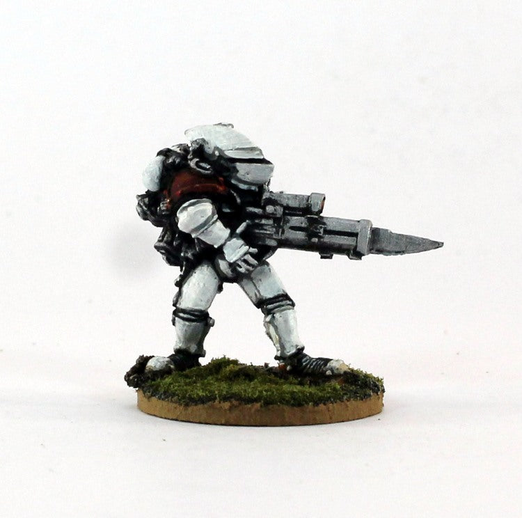 PTD IA073 Retained Knight Assaulter with Angis Rifle - White Armour  (1)