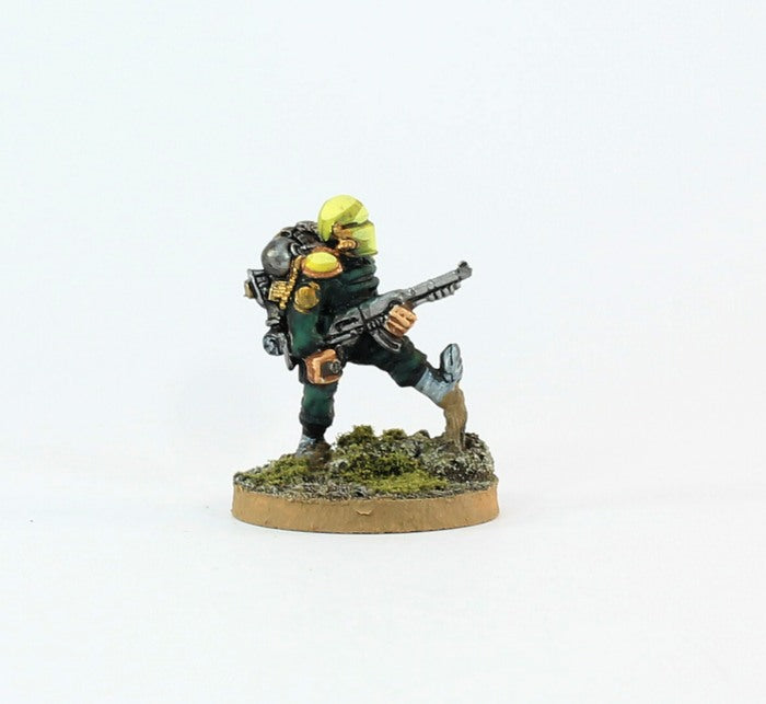 PTD IA065 Muster Grenadier with Moth Rifle, Hobbs Bomb, Kicking - Green Armour  (1)