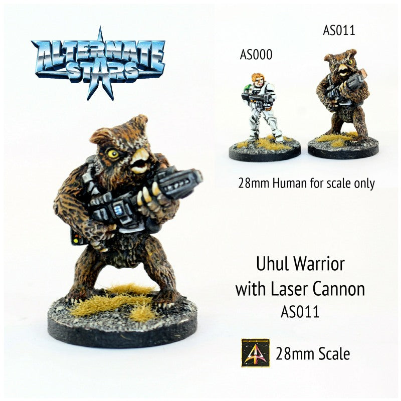 AS011 Uhul Warrior with Laser Cannon (40mm Tall)