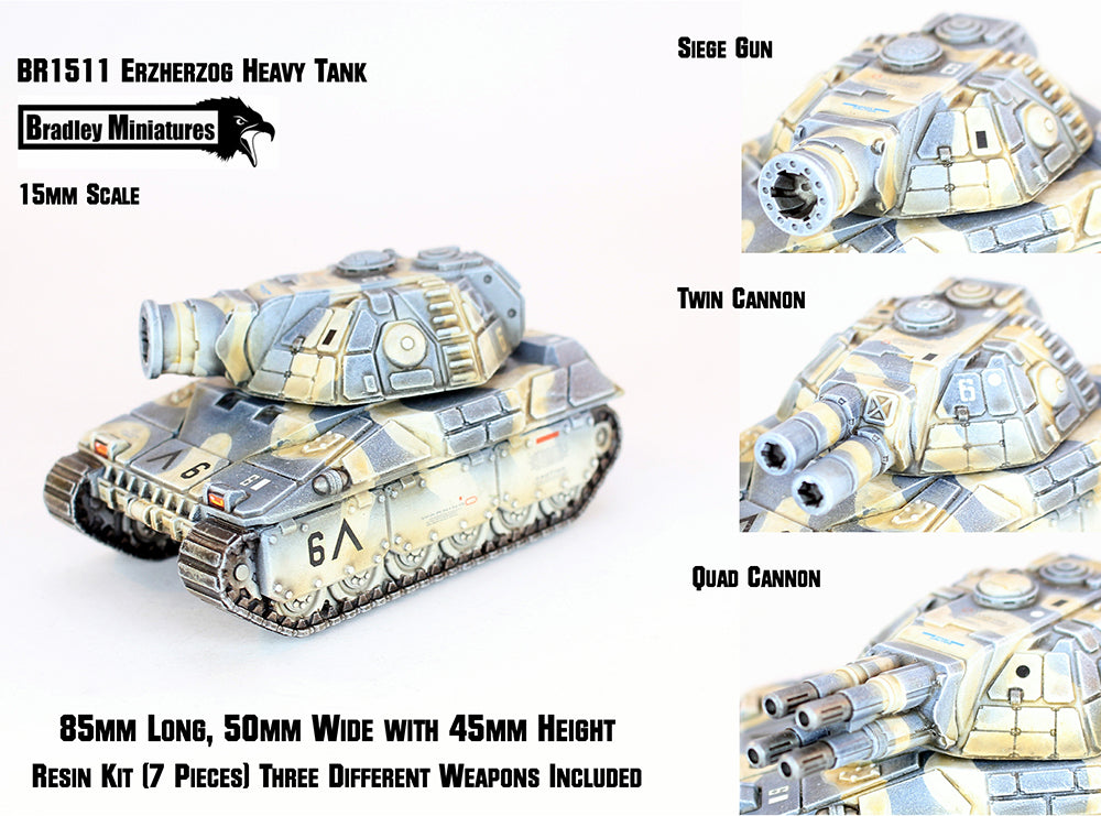 BR1511 Erzherzog Heavy Tank (with three turret load outs included)
