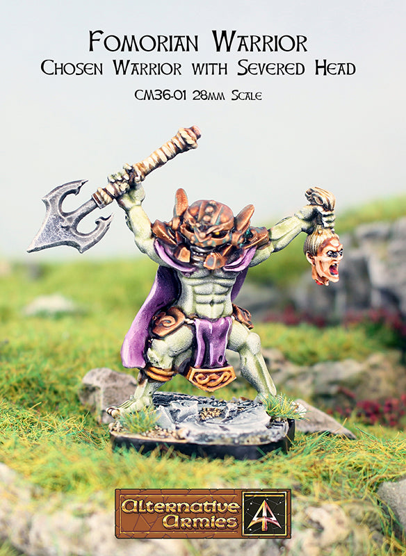 CM36-01 Fomorian Chosen Warrior holding severed head