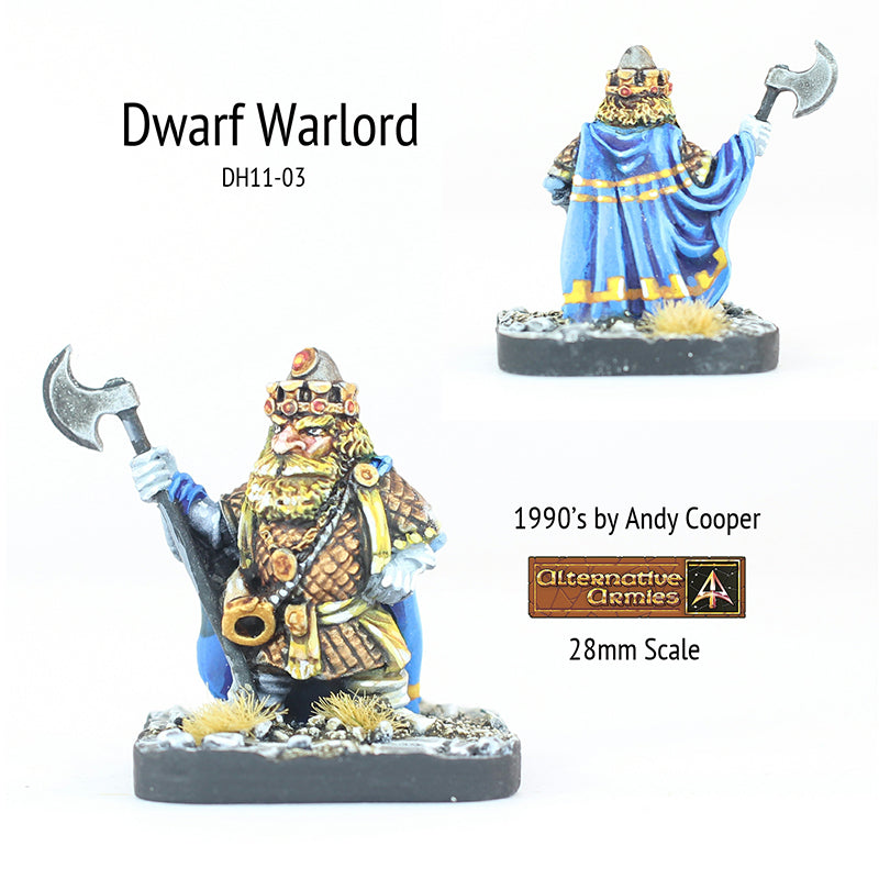 DH11-03 Dwarf Warlord with Axe