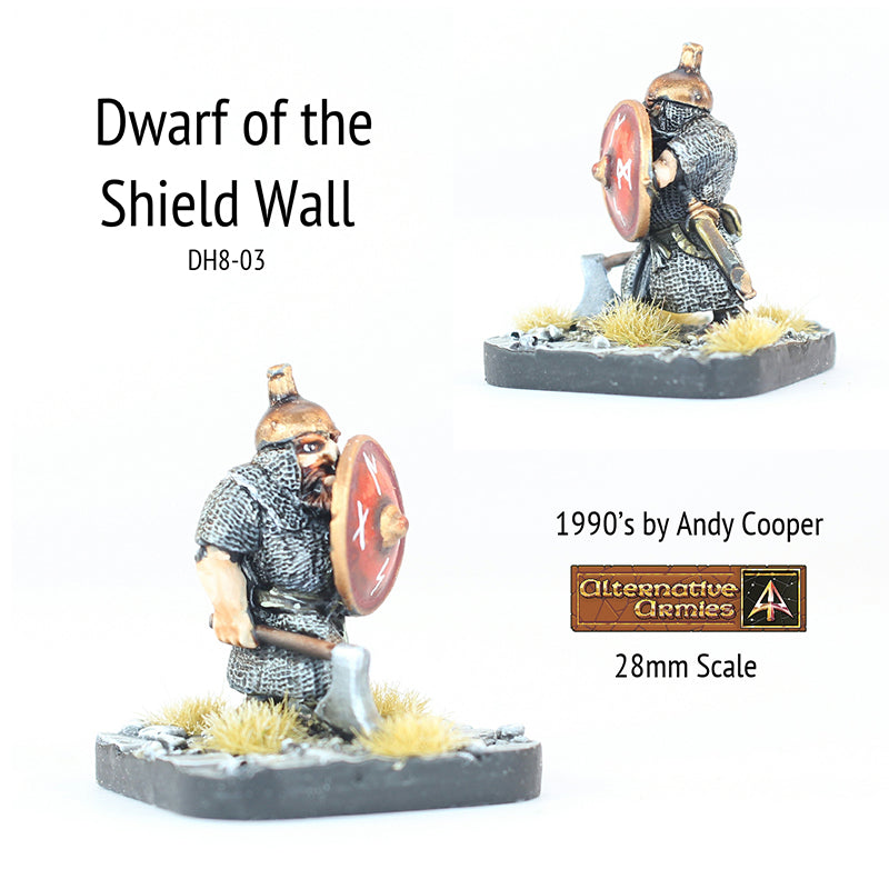 DH8-03 Dwarf in mail with Axe and Shield