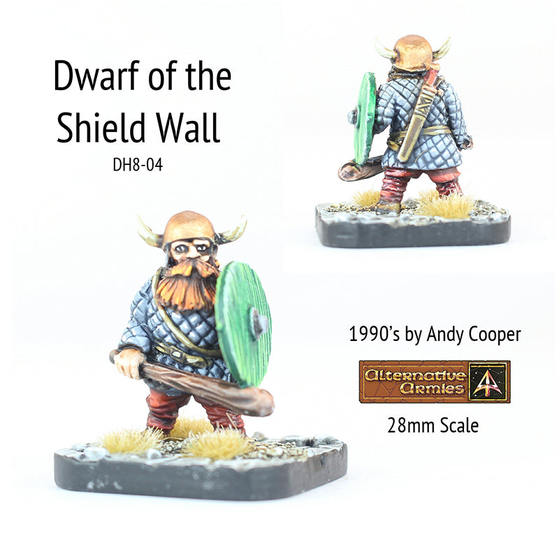 DH8-04 Dwarf with Club and Shield
