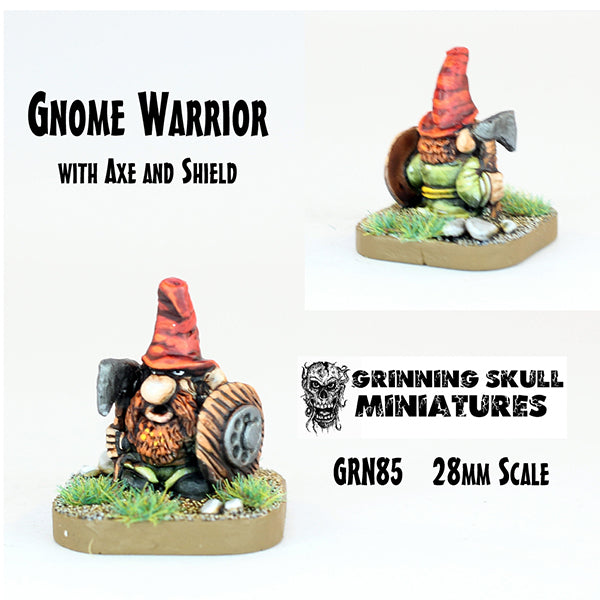 GRN85 Gnome Warrior with Hatchet