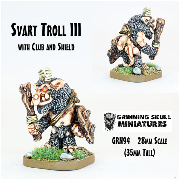 GRN94 Svart Troll III (Large Metal Miniature)