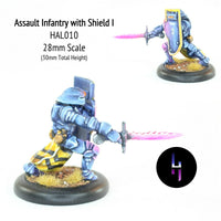 HAL010 Assault Infantry with Shield I (with free slot base)