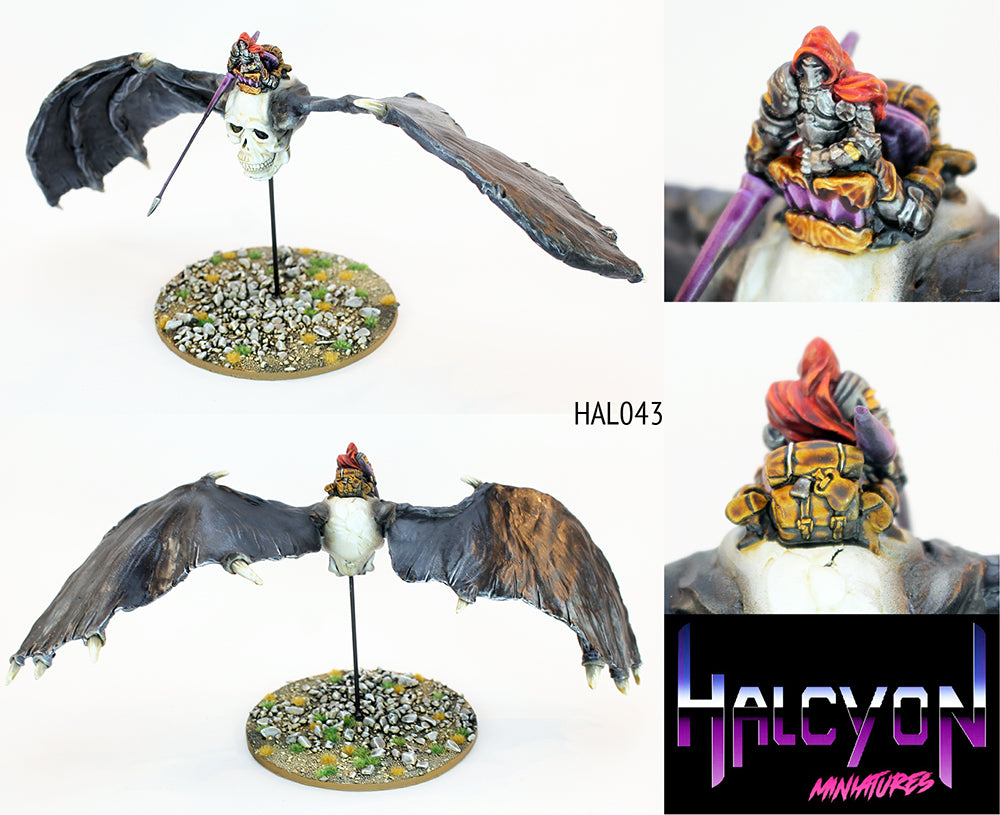 HAL043 Cranium Chiroptera (290mm across) with Rider