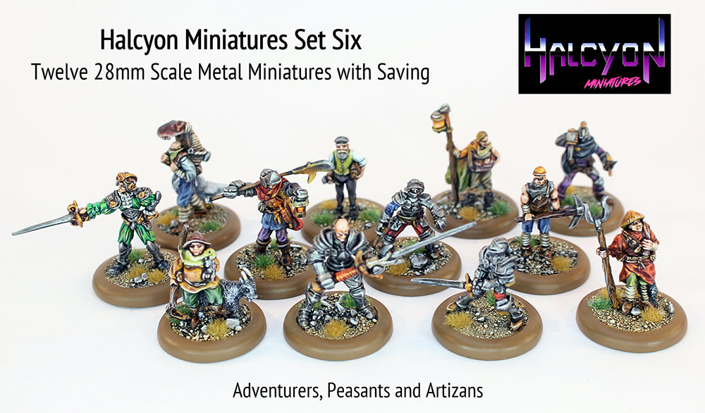 HALP06 Halcyon Miniatures Set 6 (with free slot bases and saving)