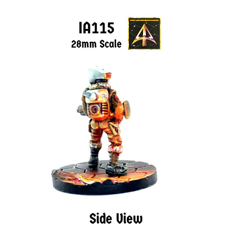 IA115 PM Trooper standing with Moth Rifle