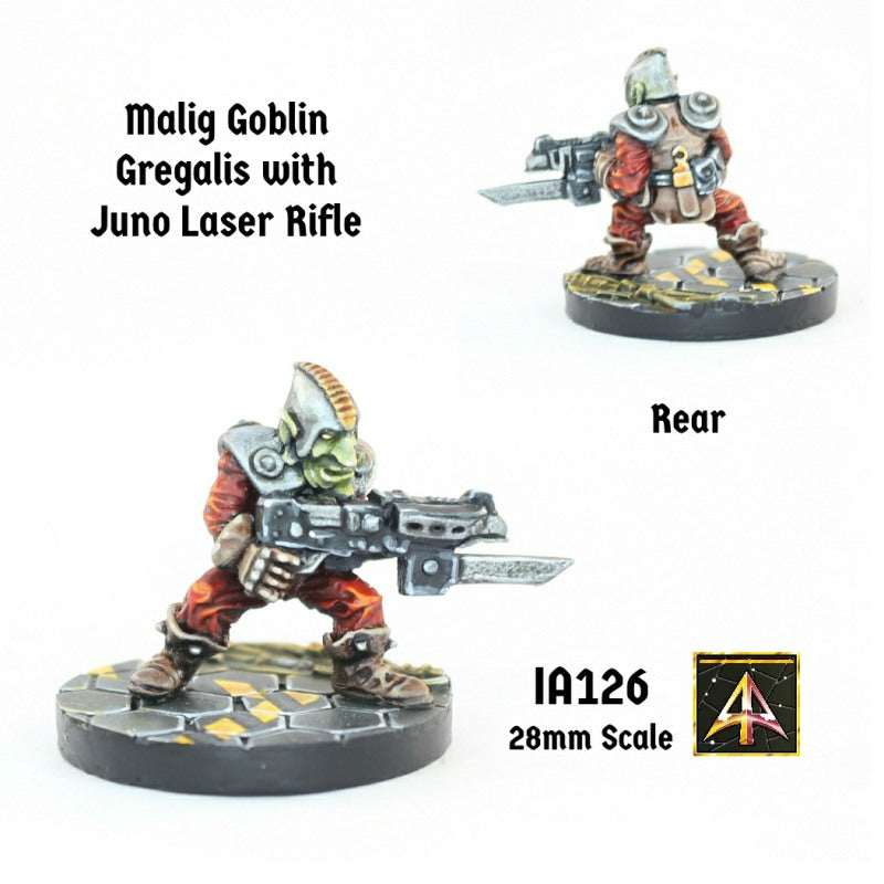 IA126 Malig leaning forward with Juno Laser Rifle