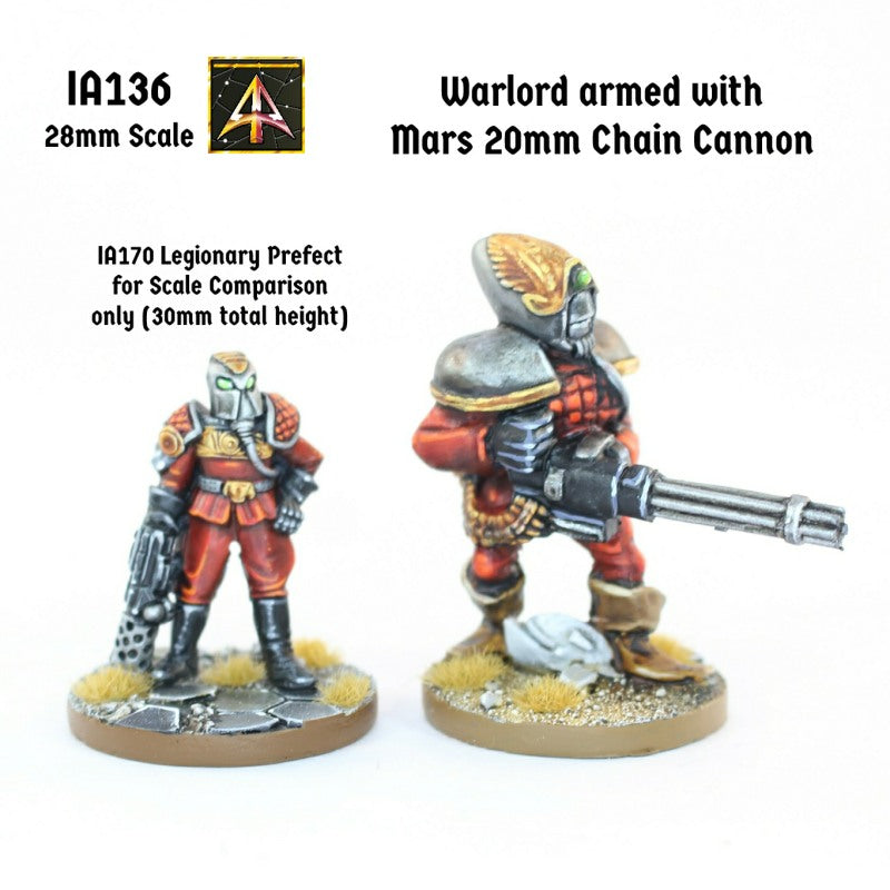 IA136 Warlord with Mars 20mm Chain Cannon (45mm tall)