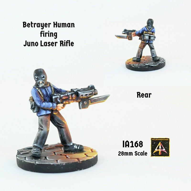 IA168 Betrayer firing Laser Rifle