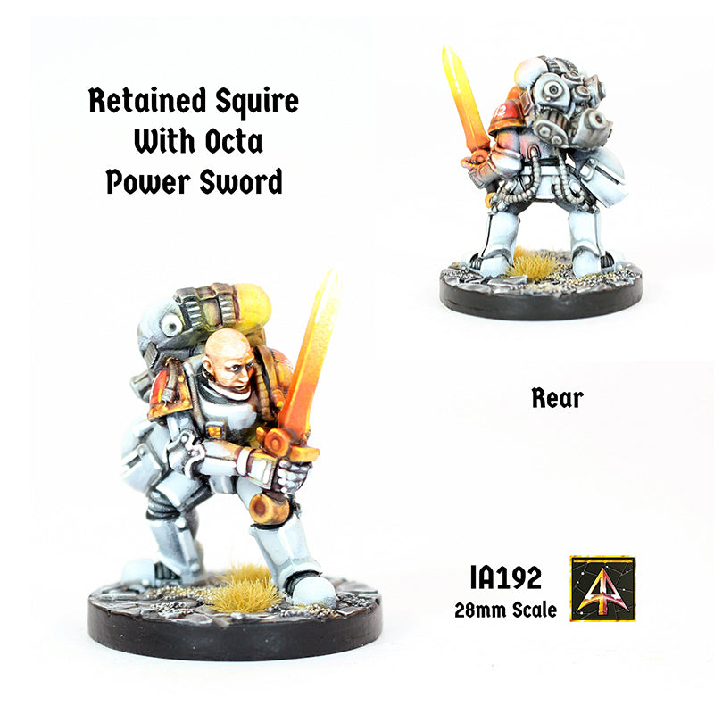 IA192 Retained Squire with Octa Sword