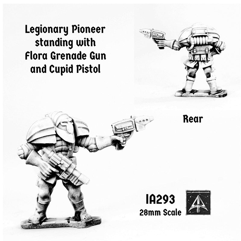 IA293 Legion Pioneer standing with Flora Grenade Gun and Cupid Pistol