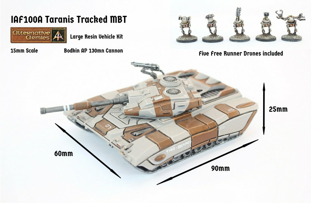 IAF100A Taranis Tracked MBT Cannon Turret (Super Heavy) - Free Pack of Drones included