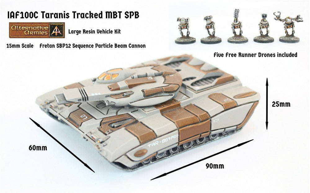 IAF100C Taranis Tracked MBT SPB Energy Turret (Super Heavy) - Free Pack of Drones included