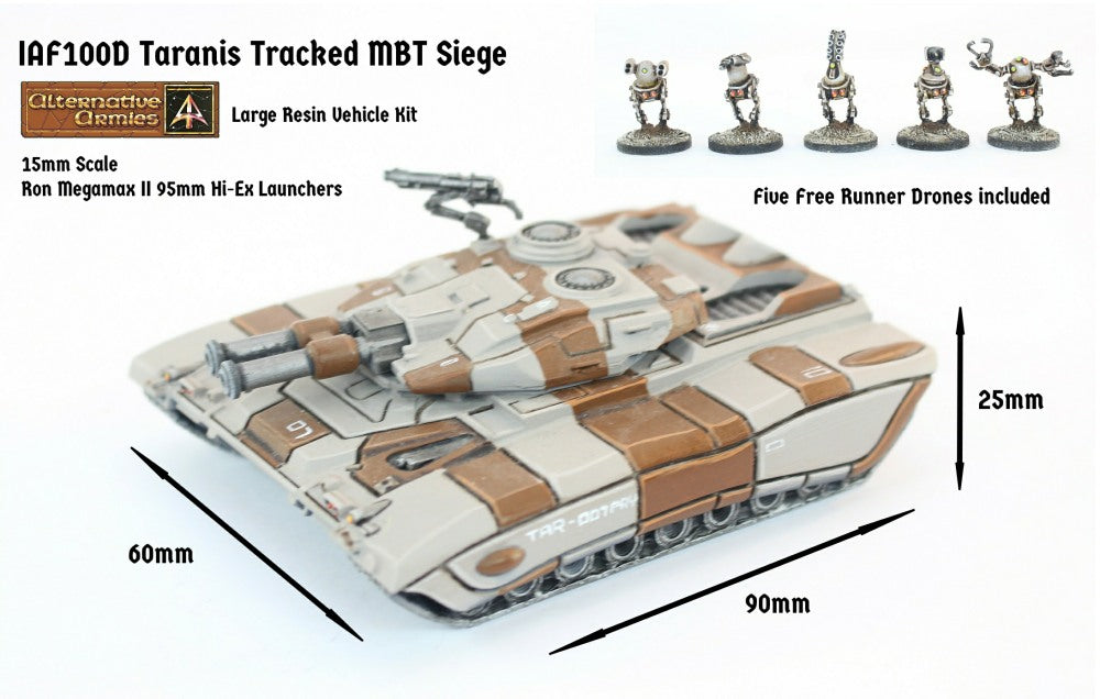 IAF100D Taranis Tracked MBT Siege Turret (Super Heavy) - Free Pack of Drones included