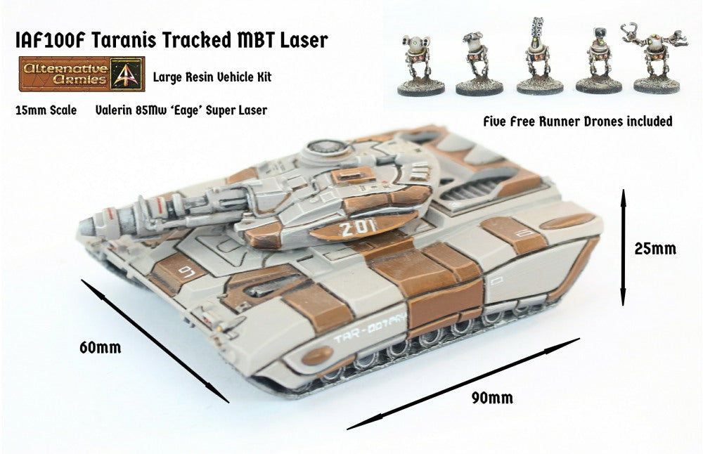 IAF100F Taranis Tracked MBT Laser Turret (Super Heavy) - Free Pack of Drones included