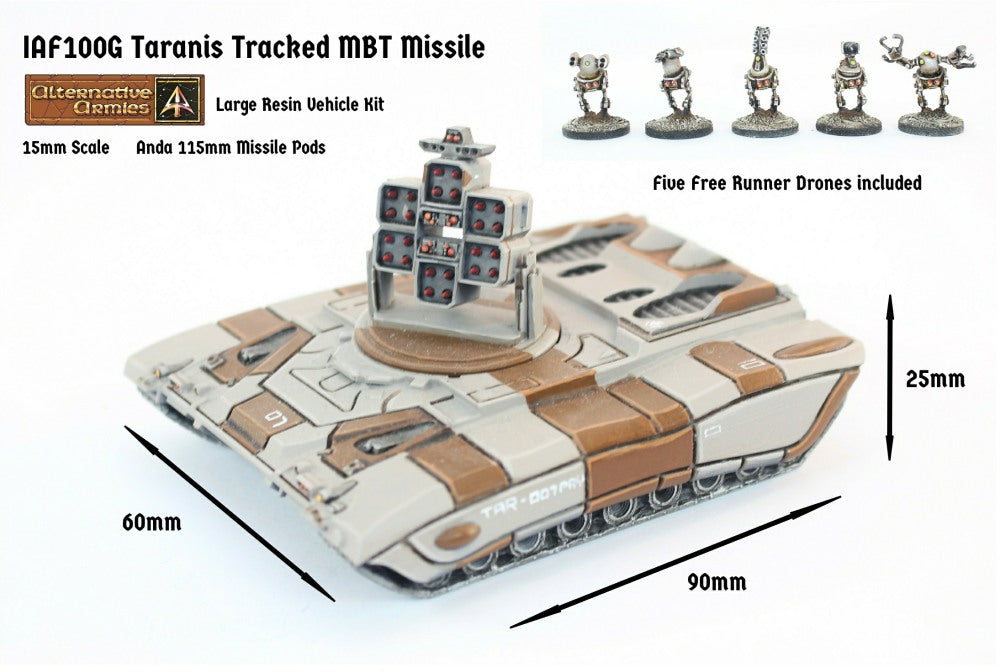 IAF100G Taranis Tracked MBT Missile Turret (Super Heavy) - Free Pack of Drones included