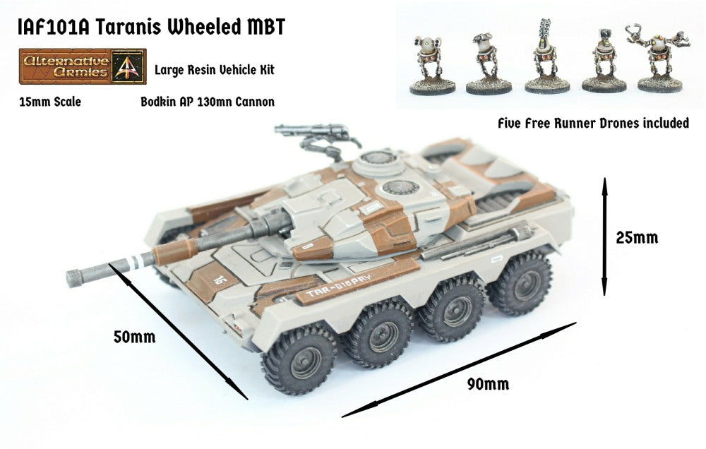 IAF101A Taranis Wheeled MBT Cannon Turret (Super Heavy) - Free Pack of Drones included