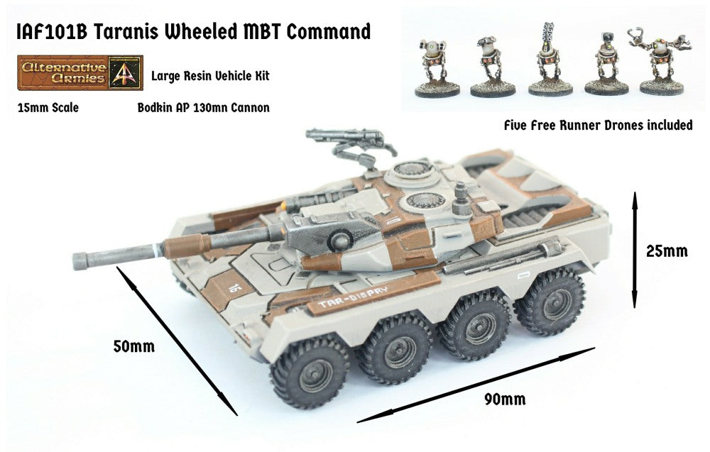 IAF101B Taranis Wheeled MBT Command Turret (Super Heavy) - Free Pack of Drones included