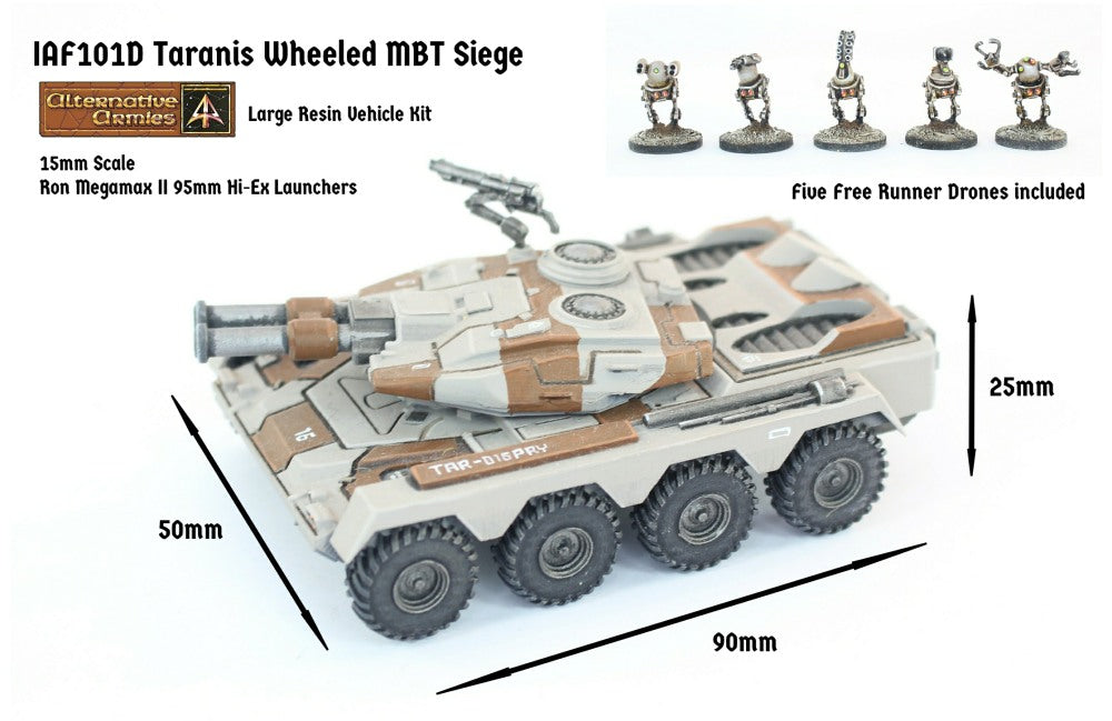 IAF101D Taranis Wheeled MBT Siege Turret (Super Heavy) - Free Pack of Drones included