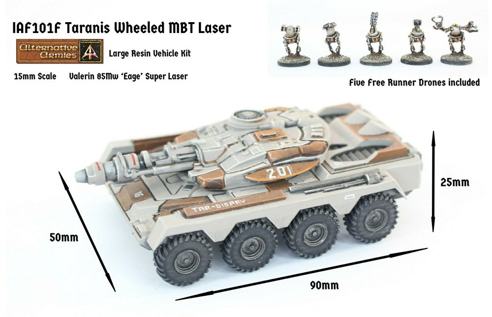 IAF101F Taranis Wheeled MBT Laser Turret (Super Heavy) - Free Pack of Drones included