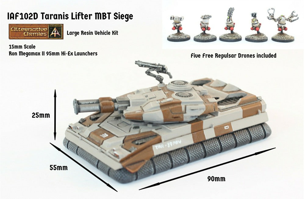 IAF102D Taranis Lifter MBT Siege Turret (Super Heavy) - Free Pack of Drones included