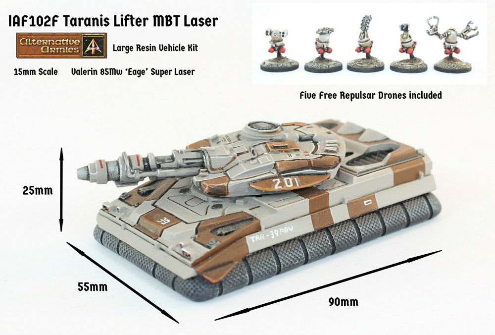 IAF102F Taranis Lifter MBT Laser Turret (Super Heavy) - Free Pack of Drones included