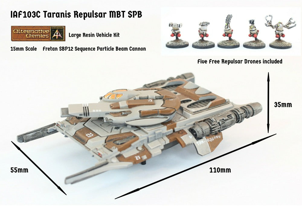 IAF103C Taranis Repulsar MBT Energy Turret (Super Heavy) - Free Pack of Drones included