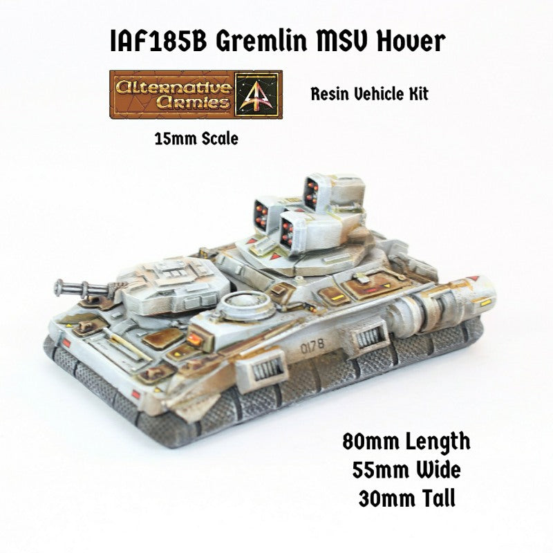IAF185B Gremlin MSV Hover with Anda Missile Pods Turret and hull turret