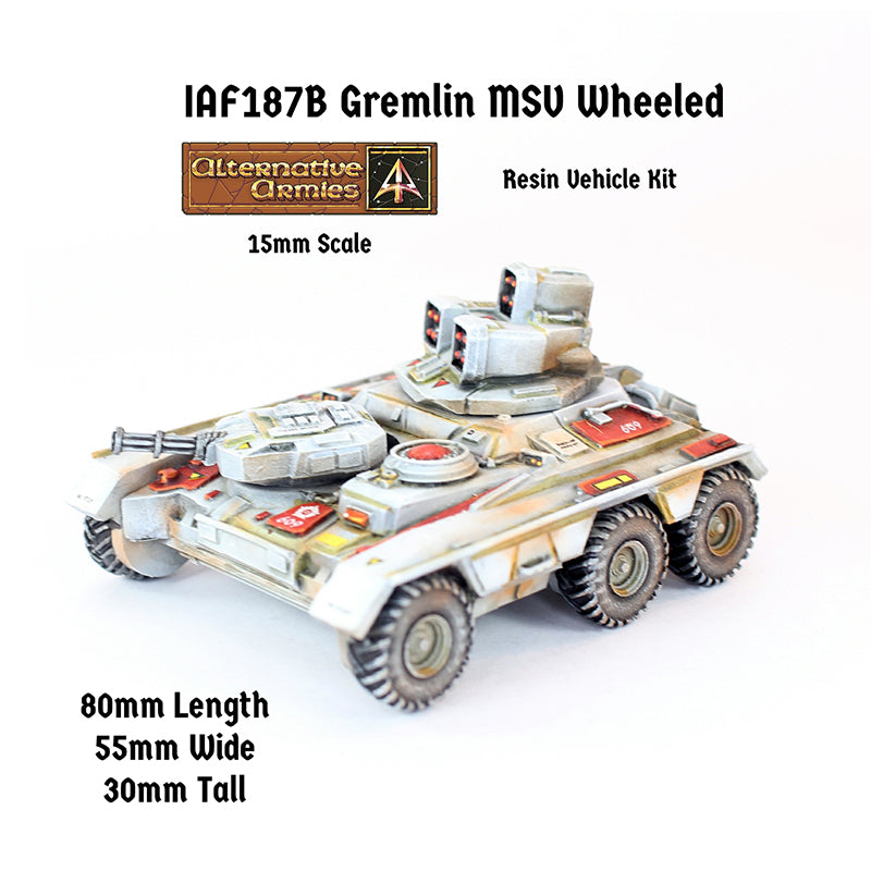IAF187B Gremlin MSV Wheeled with Anda Missile Pods Turret and hull turret