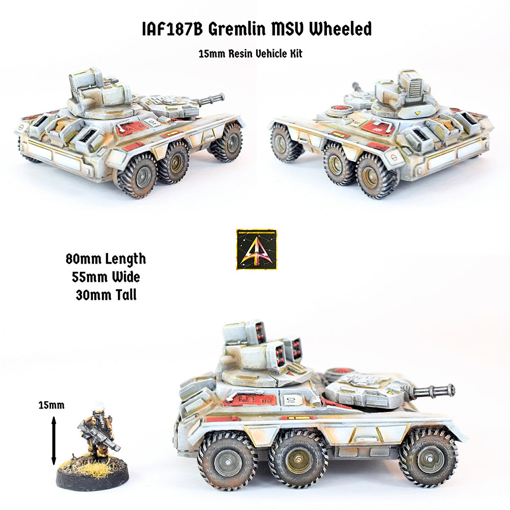 IAF187B Gremlin MSV Wheeled with Anda Missile Pods Turret and hull turret