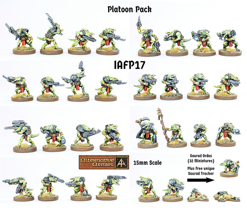 IAFP17 Saurad Ordos (Platoon Pack) - Includes free extra unique miniature!