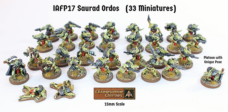 IAFP17 Saurad Ordos (Platoon Pack) - Includes free extra unique miniature!