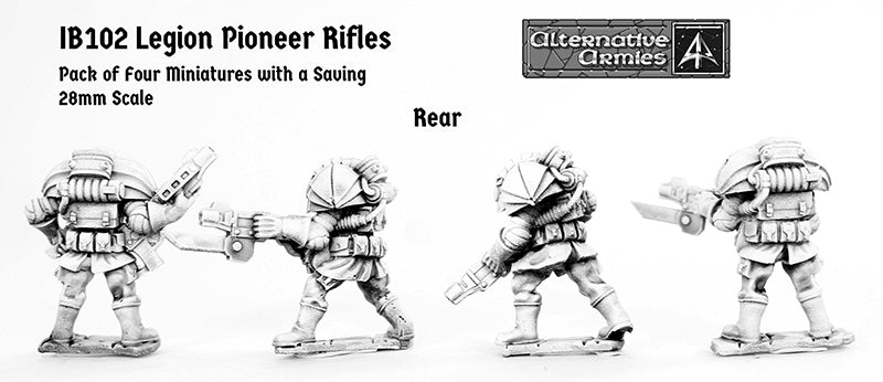 IB102 Legion Pioneer Rifles (Four Pack with Saving)