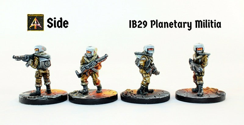 IB29 Planetary Militia (Four Miniatures with Saving)