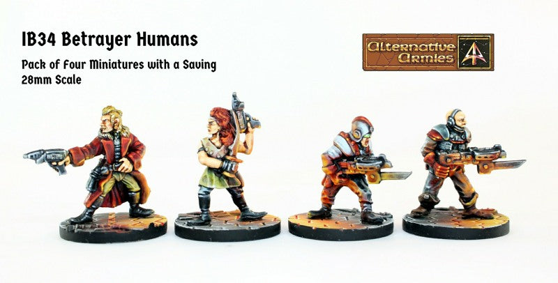 IB34 Betrayer Humans (Four Pack with Saving)