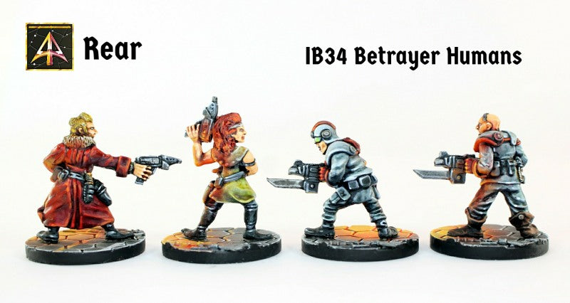 IB34 Betrayer Humans (Four Pack with Saving)