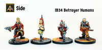 IB34 Betrayer Humans (Four Pack with Saving)
