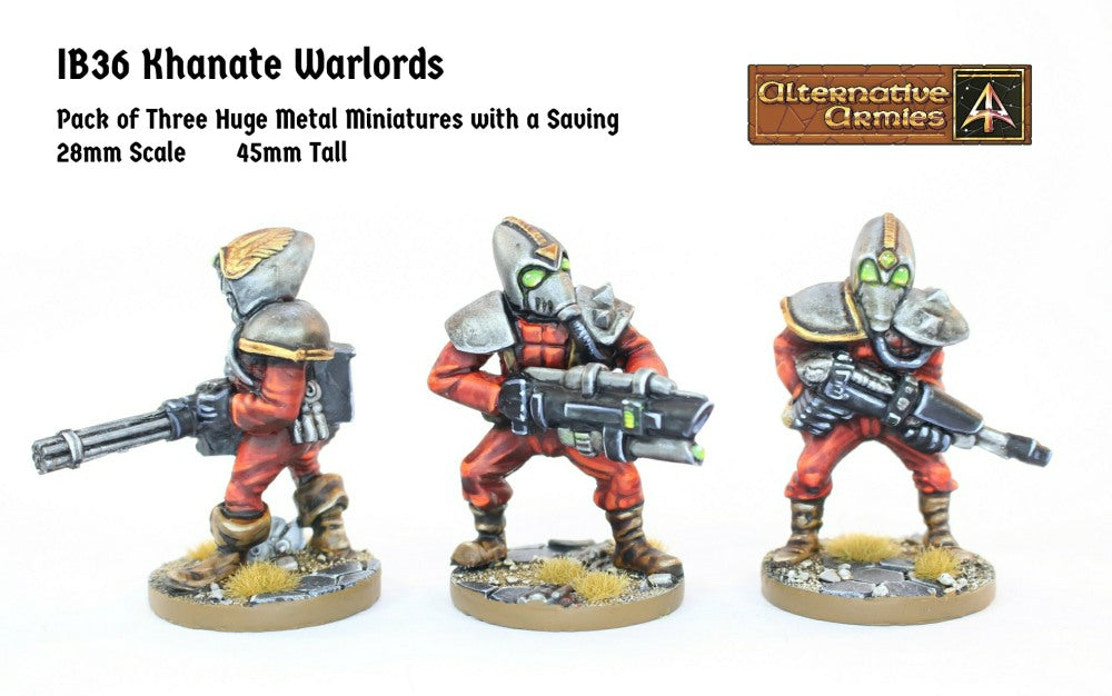 IB36 Khanate Warlords (45mm Tall) (Three Pack Metal with Saving)