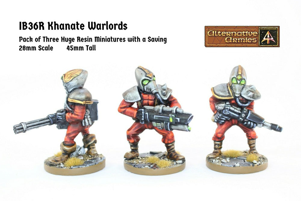 IB36R Khanate Warlords (45mm Tall) (Three Pack Resin with Saving)