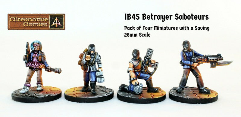 IB45 Betrayer Saboteurs (Four Pack with Saving)