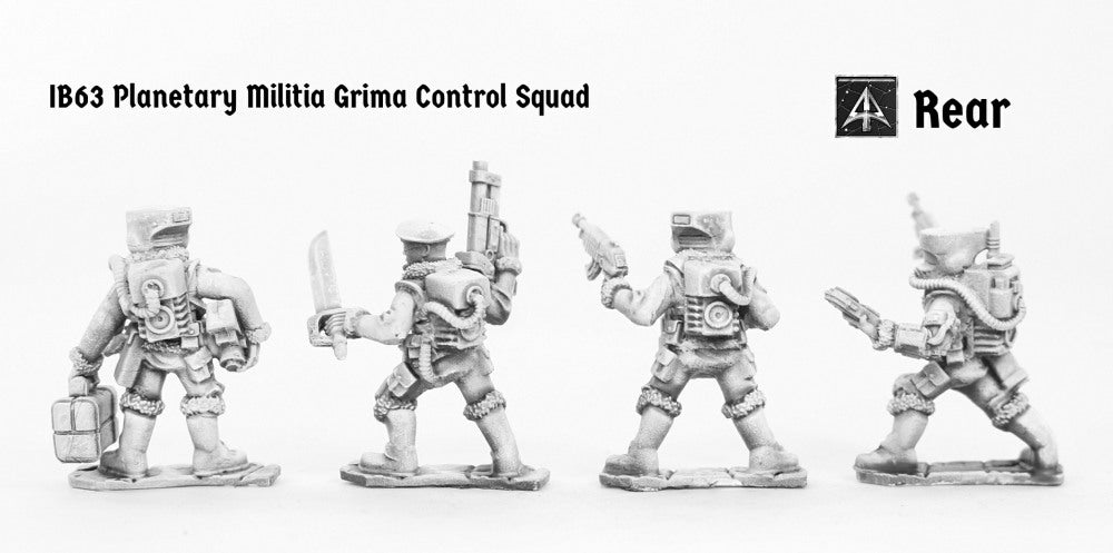 IB63 Planetary Militia Grima Control Squad (Four Miniatures with Saving)