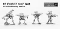 IB65 Grima Robot Support Squad (Four Miniatures with Saving)